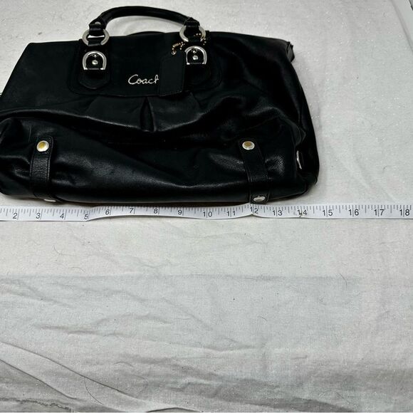 Coach Ashley Black Leather Crossbody - Picture 12 of 12